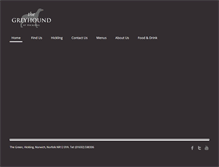 Tablet Screenshot of greyhoundinn.com